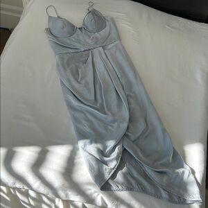 Zimmermann Light Blue Silk asymmetrical hem Dress 1